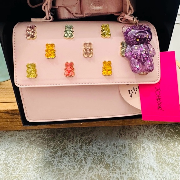 Betsey Johnson Handbags - #1387**Pink Betsey Johnson Women's Bag with Bear Accents